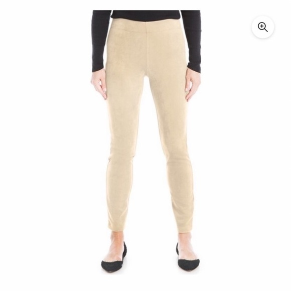 *OLIVE GREEN* NWT, Max Studio,‎ Women’s, S, faux suede legging, back pockets - Picture 2 of 7